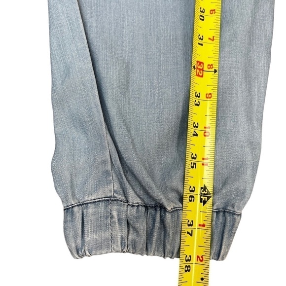 TALULA Aritzia Los Feliz Blue Chambray Joggers EUC - Picture 10 of 11